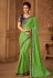 Green silk embroidered saree with blouse  510